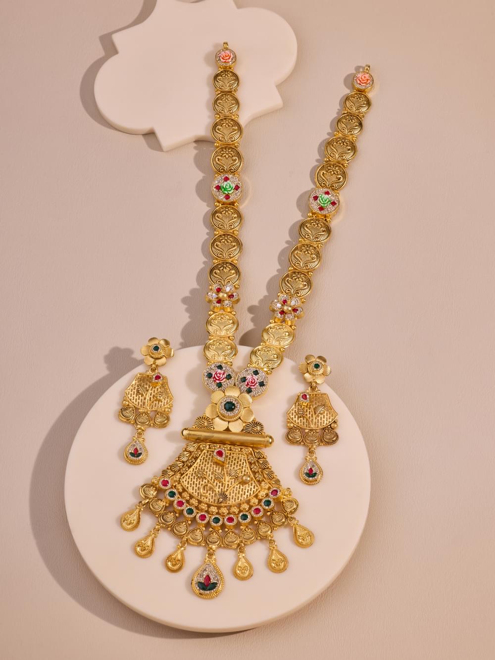 Amulya Coin-Style Long Rani Haar
