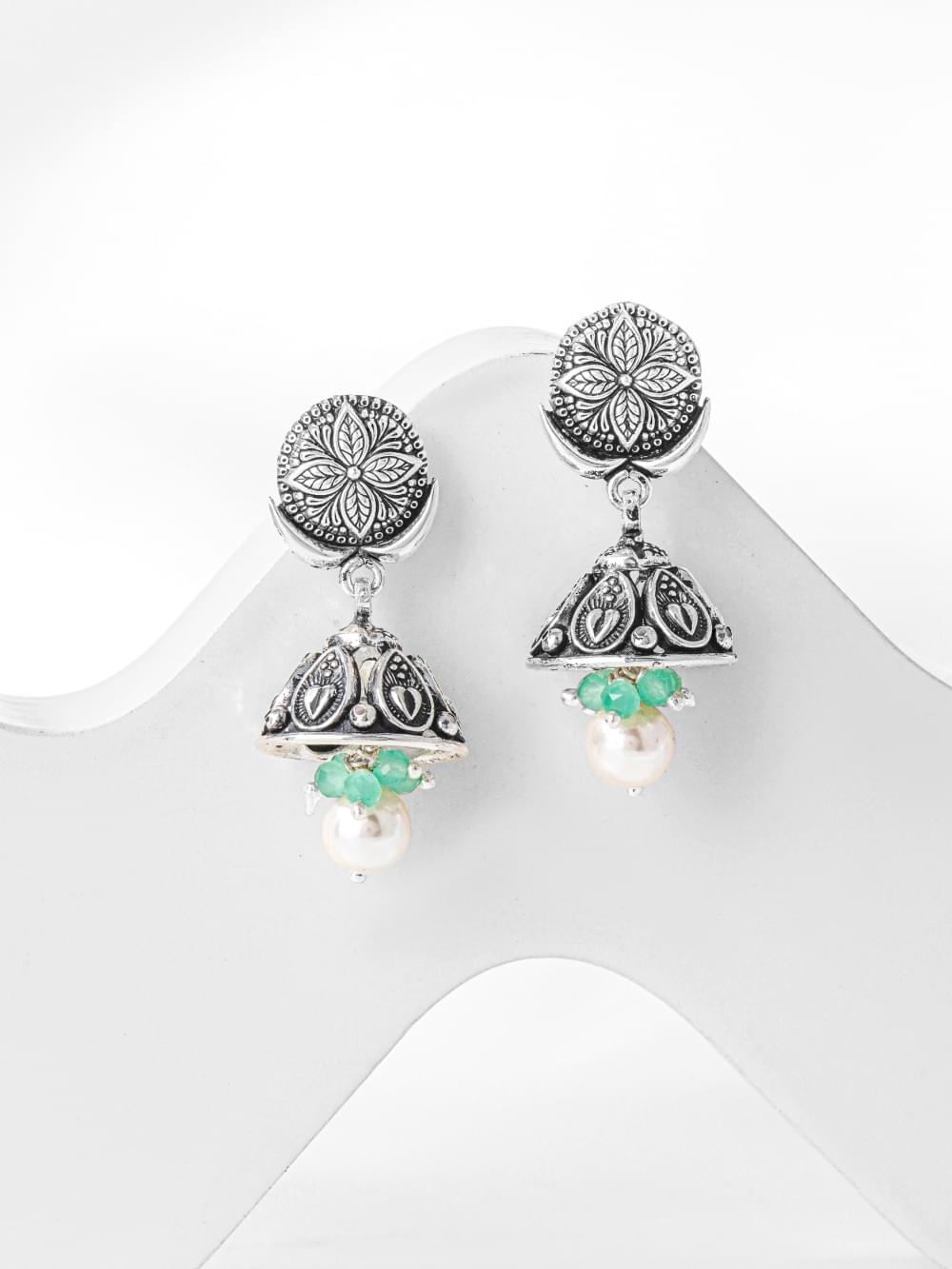 AN Floral Mandala Jhumki