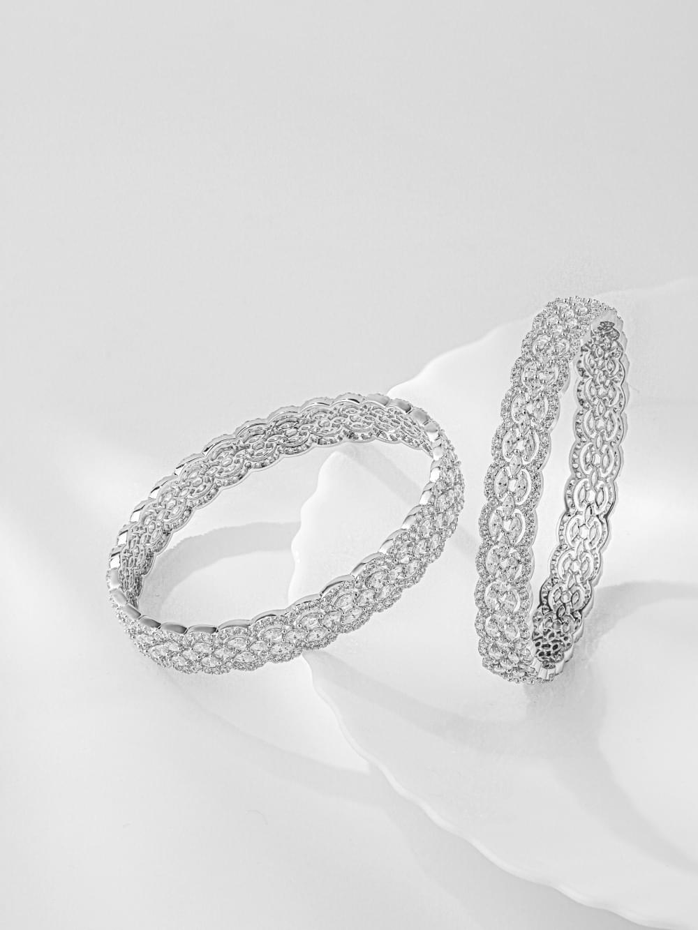 ECO Lattice Stone Bangles