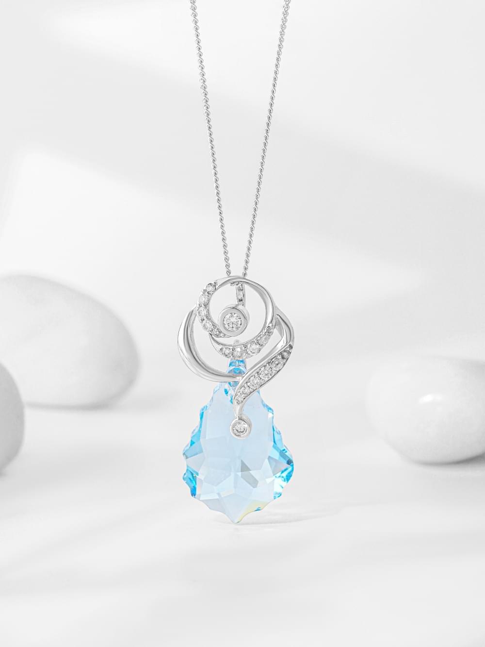 ECO Swarovski Teardrop Pendant