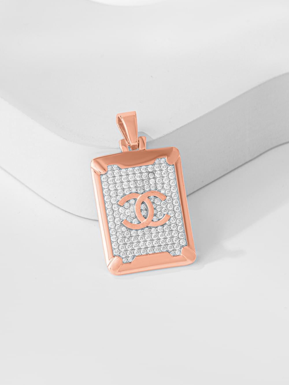 PC Gents Textured Bar Pendant