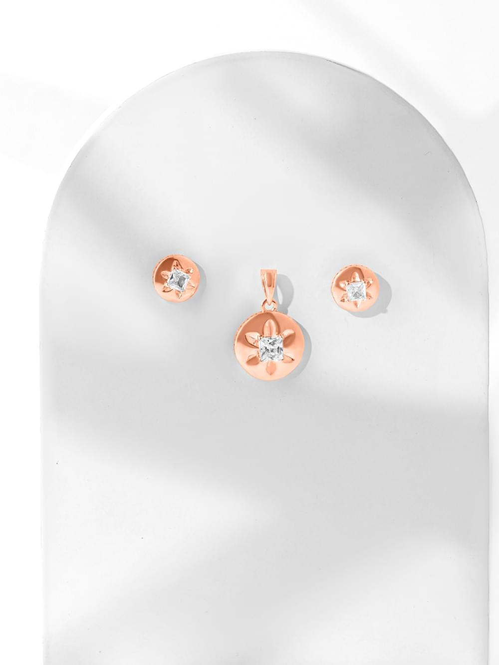 PC Oxidized Silver Pendant Set